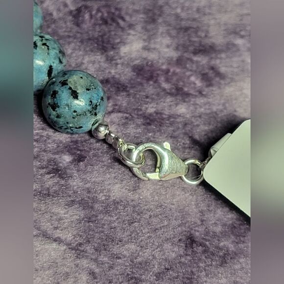 Blue Jasper Beaded Necklace - Picture 8 of 9